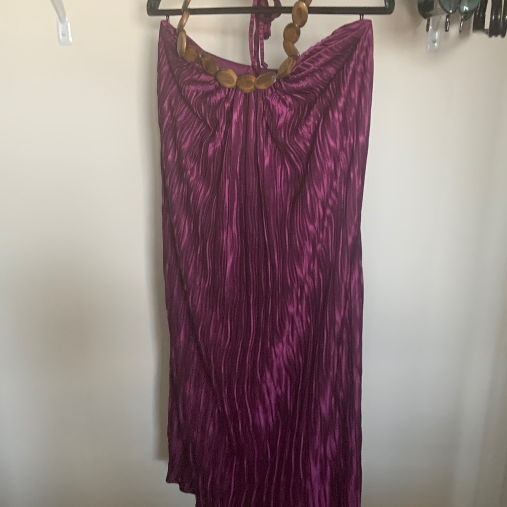 Women’s Purple Crinkle Maxi dress